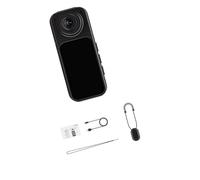 Limtula Caméra de Sport Portable avec Clip magnétique, Black BUNDLE3 | Écran de 1, 47 pouces, supports magnétiques, stabilisation vidéo pour les activités de plein air, le travail, les