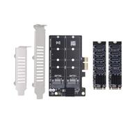 Limtula Carte adaptateur PCIE vers double états d'extension de disque pour PC de bureau États connecteurs de disque