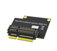 Limtula Carte Adaptateur Son PCIE Miniature à Angle Droit pour XD05, Carte de connecteurs Peu encombrant avec PCB Noirs pour Les configurations internes Carte Adaptateur Son à Angle Droit