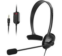 Limtula Casque téléphonique avec antibruit et commutateur muet | Casque filaire léger pour centre d ' appels, connexion 3, 5 mm, chat clair, son supérieur pour les appels, bureau