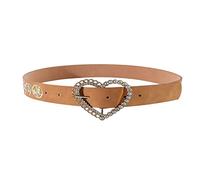 Limtula Ceinture de cowboy vintage turquoise boucle gravée fleur en cuir western jeans western ceintures pour femmes, FX0001013, taille unique