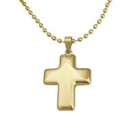 Limtula Chaîne à pendentif croix à Double à la mode, bijoux religieux à la mode, adaptés fêtes et à un usage quotidien, bijoux de croix unisexes
