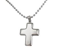 Limtula Chaîne à pendentif croix à Double à la mode, bijoux religieux à la mode, adaptés fêtes et à un usage quotidien, bijoux de croix unisexes