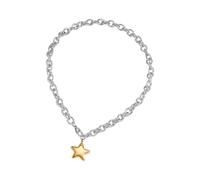 Limtula Chaîne de clavicule à Motifs d ' étoiles contemporaines, chaîne de clavicule en acier inoxydable résistante à la, bijoux, collier avec pendentif étoile à pointe brillante