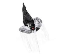 Limtula Chapeau de sorcière portable punk en dentelle pour Halloween, jeu de rôle pour cosplay, événement, fêtes à thème et occasions festives, chapeaux de jeu de rôle