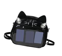 Limtula Chats Pu À Japonais Femmes Adolescentes Sacs Écoliers Itabag Pour La Broche Anime Affichage De Poche Claire Crampe Crossbody À Bandoulière Pubag École En Cuir