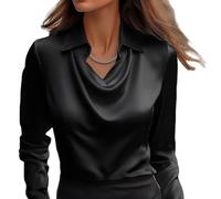 Limtula Chemisier décontracté d ' Affaires à la Mode, Black XXL