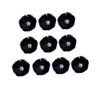 Limtula Collection d ’ embellissements Floraux Plume d ’ oie 10, Black E