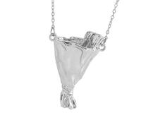 Limtula Collier à insertion florale minimaliste moderne, pièces de bijoux pour toute garde-robe, collier de fleurs