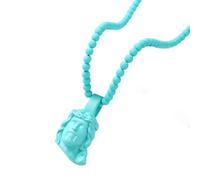 Limtula Collier avec pendentif en acrylique inspiré du hip-hop portrait du Christ pour homme - Bijoux religieux audacieux - Cadeau religieux Hip Hop, One Size, Comme décrit, Comme décrit.
