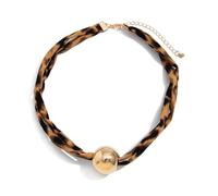 Limtula Collier avec pendentif en tissu inspiré de la plage, matériaux naturels, chaîne de longueur réglable pour collier tendance avec pendentif conque et étoiles de mer