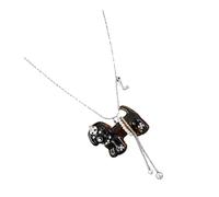 Limtula Collier avec pendentif pour chien, bijoux de déclaration ludique pour un usage quotidien, accessoire de chaîne d ' accent de tenue, appel de fête pour, collier avec pendentif pour chien, de