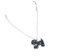 Limtula Collier avec pendentif pour chien, bijoux de déclaration ludiques pour un usage quotidien, accessoire de chaîne d ' accent de tenue, appel de fête
