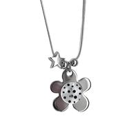 Limtula Collier de fleurs à la mode pour dames, chaîne en acier inoxydable, accessoires élégants pour les fêtes et les sorties décontractées, bijoux tendance pour femmes