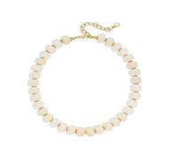 Limtula Collier de perles acryliques colorées et élégantes, accessoire de chaîne de clavicule réglable unique pour tenues décontractées ou formelles, collier de perles géométriques
