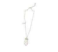 Limtula Collier de quotidien avec pendentif en forme de raisin, détail de grappe de perles, chaîne de station fine, extension de chaîne de station d ' extension