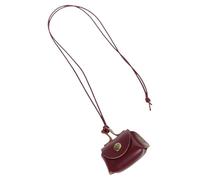 Limtula Collier en cuir avec pendentif porte-monnaie pour, Red