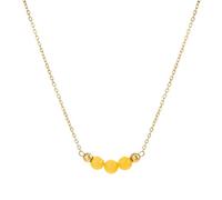 Limtula Collier exquis avec pierre, bijoux de cou esthétiques chinoises, Texture en acier inoxydable pour les amateurs de modernité et de culture Collier en acier inoxydable