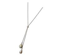 Limtula Collier Long réglable avec pendentif en forme de larme, chaîne de clavicule, bijoux pour occasions décontractées ou formelles, bijoux tendance pour femmes
