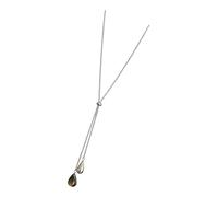 Limtula Collier Long réglable avec pendentif en forme de larme, chaîne de clavicule, bijoux pour occasions décontractées ou formelles, bijoux tendance pour femmes