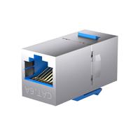 Limtula Connecteurs RJ45 à blindage compact Coupleur RJ45 de données 10 Gbit/s pour extension de panneau réseau et gestion des câbles Coupleur blindé Extension Ethernet