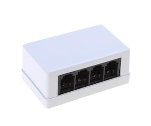 Limtula Convertisseur RJ45 vers RJ11 - Convertisseur Netword vers téléphone - Profitez d'une connectivité téléphonique efficace RJ45 vers RJ11 - Répartiteur 4 voies