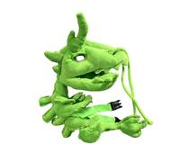 Limtula Costume pour Animal de Compagnie avec pièces de, Green E | Détails sculptés de la colonne vertébrale et des côtes, pièces de membres en peluche connectées, look squelette de