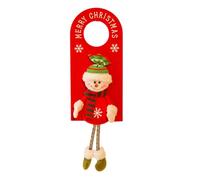 Limtula Couvre-poignée De Porte De Festival du Père Noël Pendentif en Forme De Figurine Délicate Esprits De Noël Décoration De La Maison Accent Saisonnier