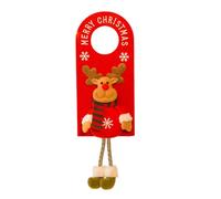 Limtula Couvre-poignée De Porte De Festival du Père Noël Pendentif en Forme De Figurine Délicate Esprits De Noël Décoration De La Maison Accent Saisonnier