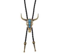 Limtula Cravate unisexe de berger avec pendentif en métal réglable et sangle en PU flexible, cravate en alliage unisexe