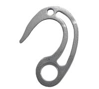 Limtula Crochet d ' Alpinisme pour Installation de Corde, équipement d ' en Acier Inoxydable avec Structure intégrée, Finition argentée, Crochet d ' pour Utilisation sur Sentier, positionnement de