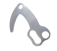 Limtula Crochet d ' Alpinisme pour Installation de Corde, équipement d ' en Acier Inoxydable avec Structure intégrée, Finition argentée, Crochet d ' pour Utilisation sur Sentier, positionnement de