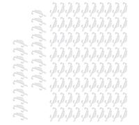 Limtula Crochets De Glisseurs Rideaux 100 Pièces pour Glisser sans Effort sur Tous Les Types Rails Latéraux Poulies Rouleaux Rails Draperies