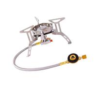 Limtula Cuiseur de Camp pour Les Repas de randonnée, unité de Cuisson extérieure en Acier Inoxydable avec Disposition des tuyaux et Supports dentelés