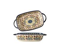 Limtula Cuisson en céramique double poignée facile et soignée pour applications de cuisson Marchandises en céramique