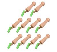 Limtula De 10 crochets en bois massif, modèles faciles à installer, D | Accessoire robuste pour une utilisation efficace permettant d ' économiser de l ' espace dans diverses pièces,