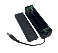 Limtula de Batterie à 8 emplacements 2 A avec interrupteurs Marche/arrêt et Couvercle de Protection pour appareils 12 V Connecteur mâle DC5521 Boîtier en Plastique avec Couvercle Anti-poussière
