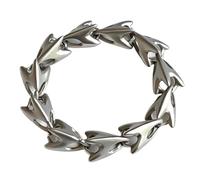 Limtula de déclaration accessoire de lien d ' épine argenté avec fermoir mousqueton réglable pour hommes femmes tenue de rue appairage bijoux de poignet de lien d ' épine accessoire de chaîne de