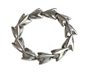 Limtula de déclaration accessoire de lien d ' épine argenté avec fermoir mousqueton réglable pour hommes femmes tenue de rue appairage bijoux de poignet de lien d ' épine accessoire de chaîne de