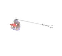 Limtula de leurre d ' Aquarium pour Affichage Betta, Tige Transparente avec Ornement Suspendu et de Mouvement visuel pour Utilisation en Aquarium, bâton de Teaser de Poisson, de de