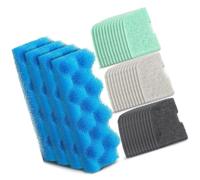 Limtula De média d ' éponge de Remplacement pour Les systèmes de bidons d ' Aquarium 306 307, Assortiment de 40 tampons en Mousse pour l ' Entretien et Les Soins de Routine de l ' Aquarium