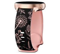 Limtula De montre élégant en silicone de 20 | Ceinture de sangles en Silicone de largeur 20mm avec de pissenlits pour de montre de rechange de