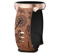 Limtula De montre élégant en silicone de 20 | Ceinture de sangles en Silicone de largeur 20mm avec de pissenlits pour de montre de rechange de