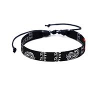 Limtula de styles du Moyen-Orient, longueur réglable, chaîne ethnique, bijoux polyvalents pour hommes et femmes, en coton ethnique, D