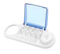 Limtula de tête de Brosse à Dents électrique avec Couvercle Bleu, de tête de Brosse électrique pour la Maison et Les Voyages, Fournitures de Salle de Bain, étui de Brosse à Dents de Voyage