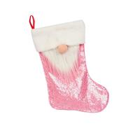 Limtula Décoration de Bas de cheminée, Figurine Textile de, Rose Gold | Accent avec poche pour manchette de barbe et crochet pour un usage domestique festif