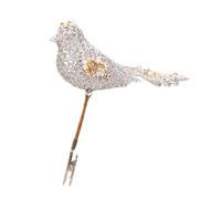 Limtula Décoration de Noël Oiseau ajouré, Silver