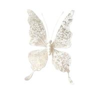 Limtula Décoration de Papillon Embellie 32x20 cm, pour présentoirs de Dossier de siège de Chaise de Table et centres de Table de fête de Mariage, décoration de Mariage Papillons
