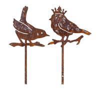 Limtula Décorations de Cour en métal pour Animaux, Art de Jardin, Animaux rouillés pour décorations extérieures, Piquet décoratif extérieur, Accessoire de pelouse, Statue de Jardin Noire