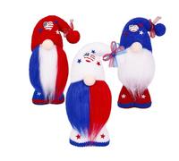 Limtula Décorations de poupées patriotiques en Tissu, 3 pièces, pour Le | Collection de poupées en coton, ornement de poupée en tissu fait à la main, adapté saisonnier de la maison